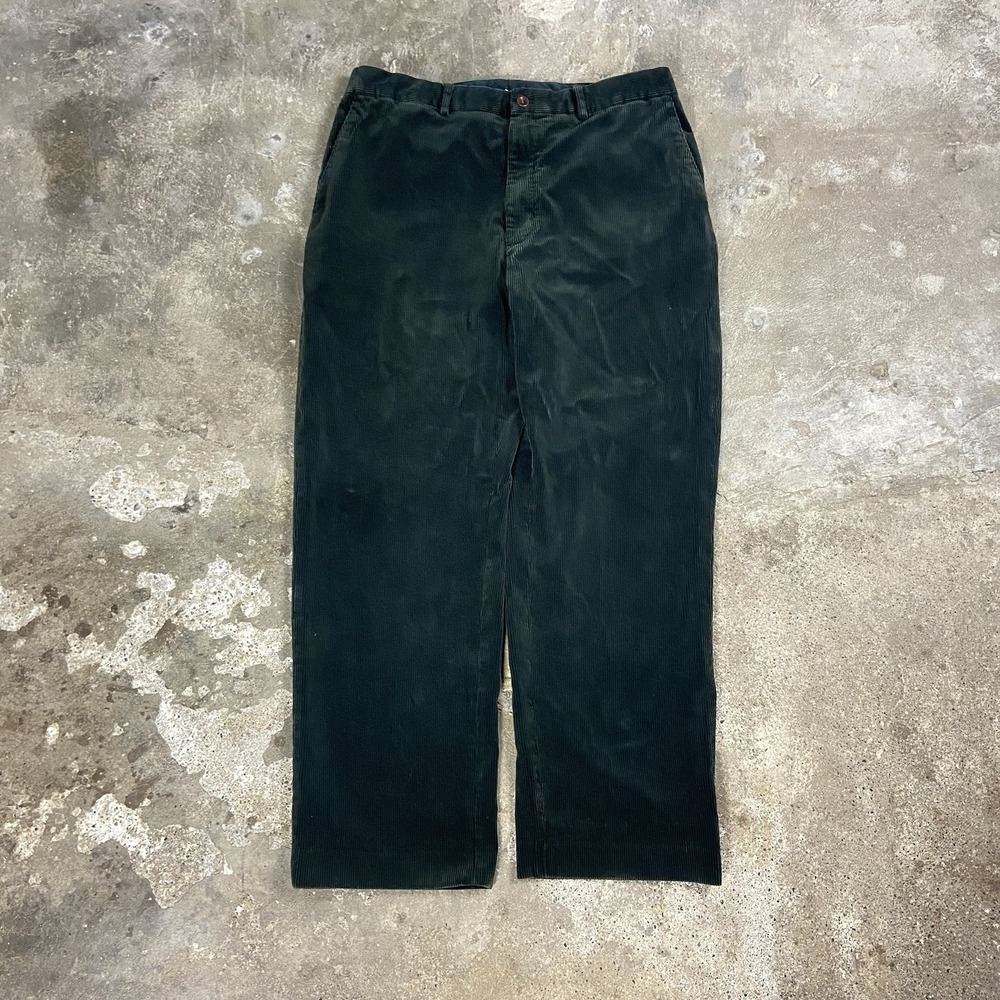 Vintage 90s Polo Ralph Lauren Corduroy Pants Size 36x30 Black Straight Fit